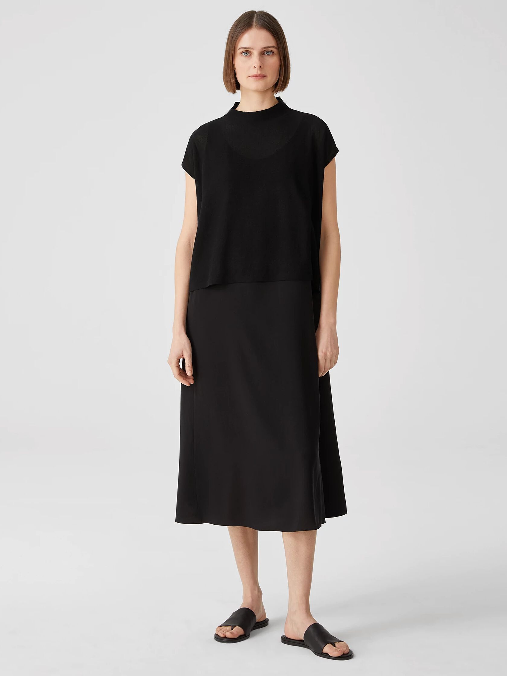 Gossamer Organic Cotton Funnel Neck Top