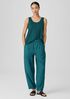 Washed Organic Linen Délavé Lantern Pant