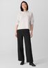 Peruvian Cotton Blend Funnel Neck Top