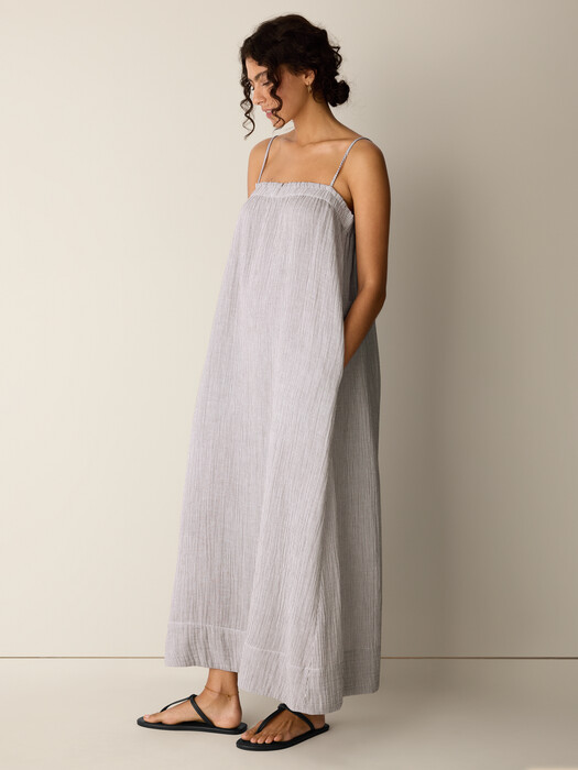 cotton on cami dress Ulla Johnson Fiora Cami Cotton Dress in Agate 2 / Agate