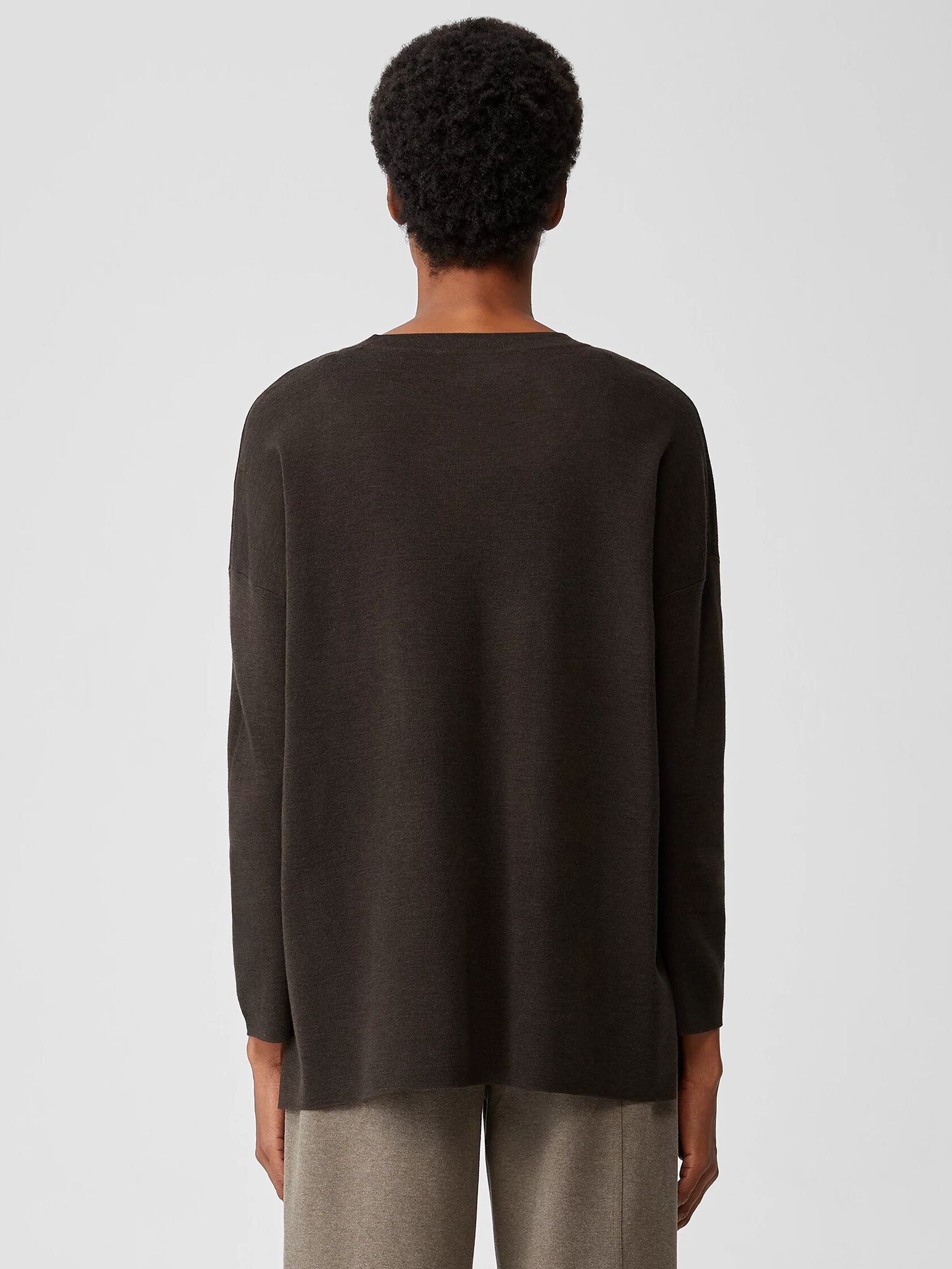 Ultrafine Merino Crew Neck Top in Responsible Wool