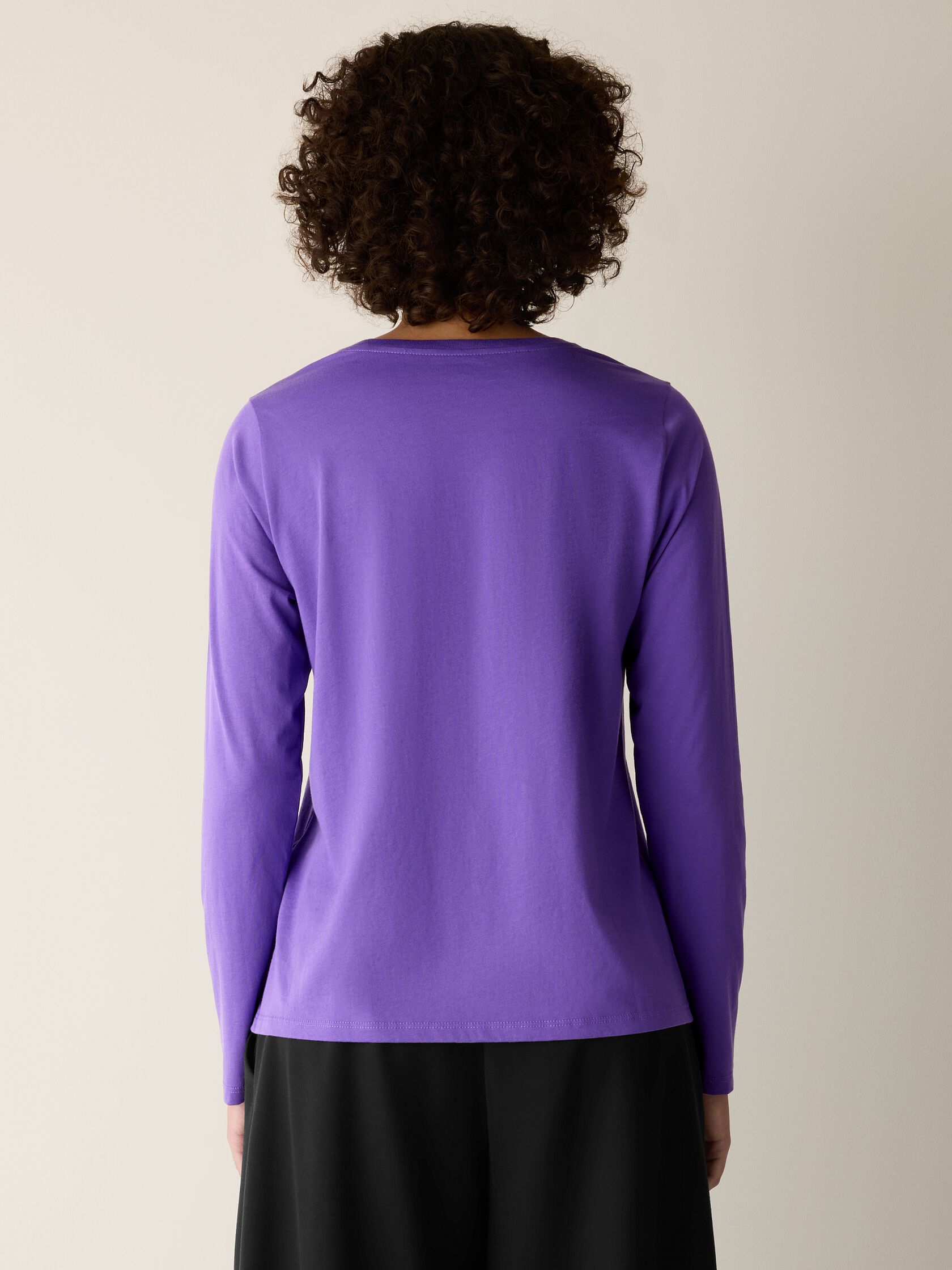 Organic Pima Cotton Jersey Long-Sleeve Tee