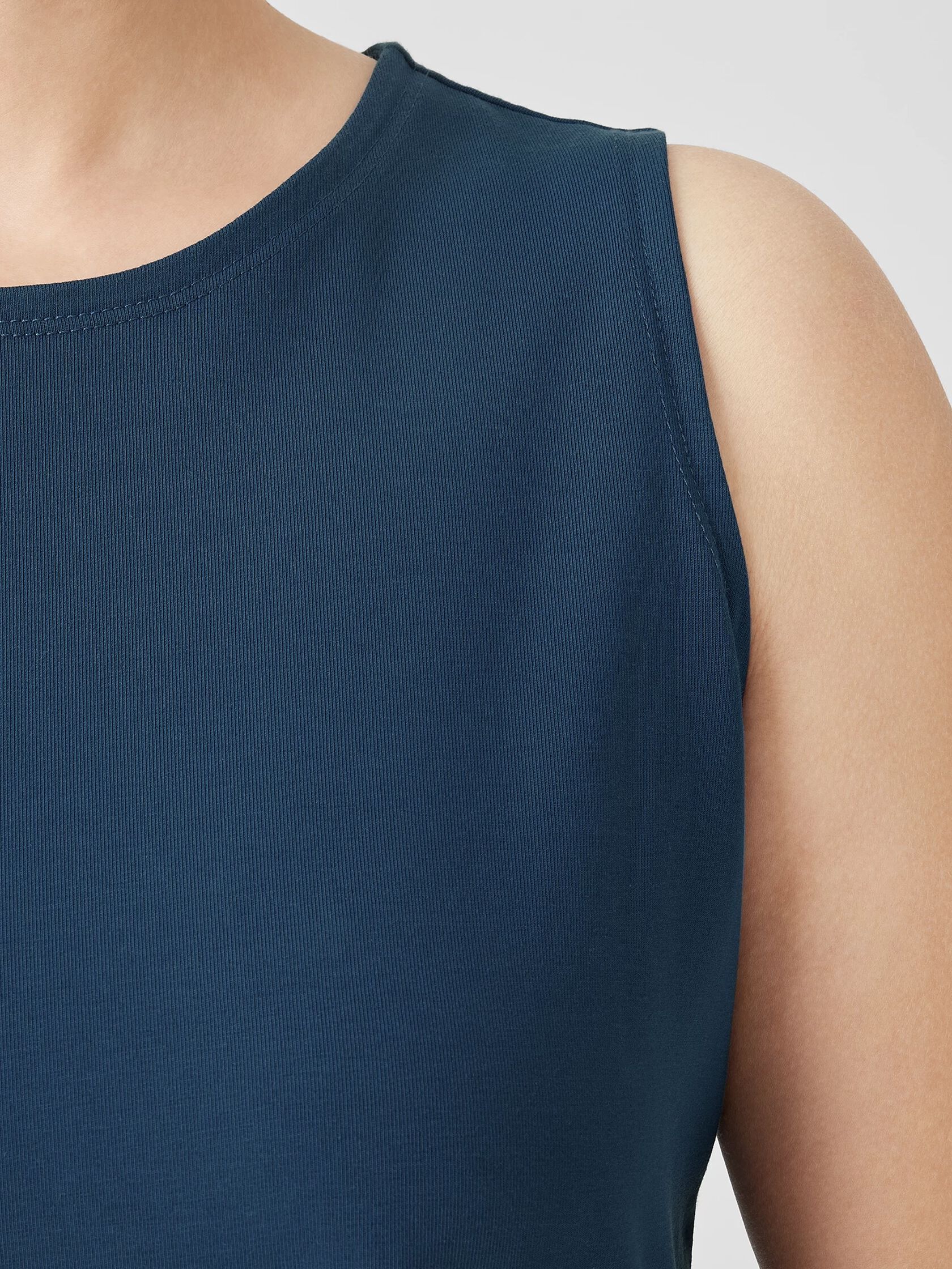 Pima Cotton Stretch Jersey Tank Dress