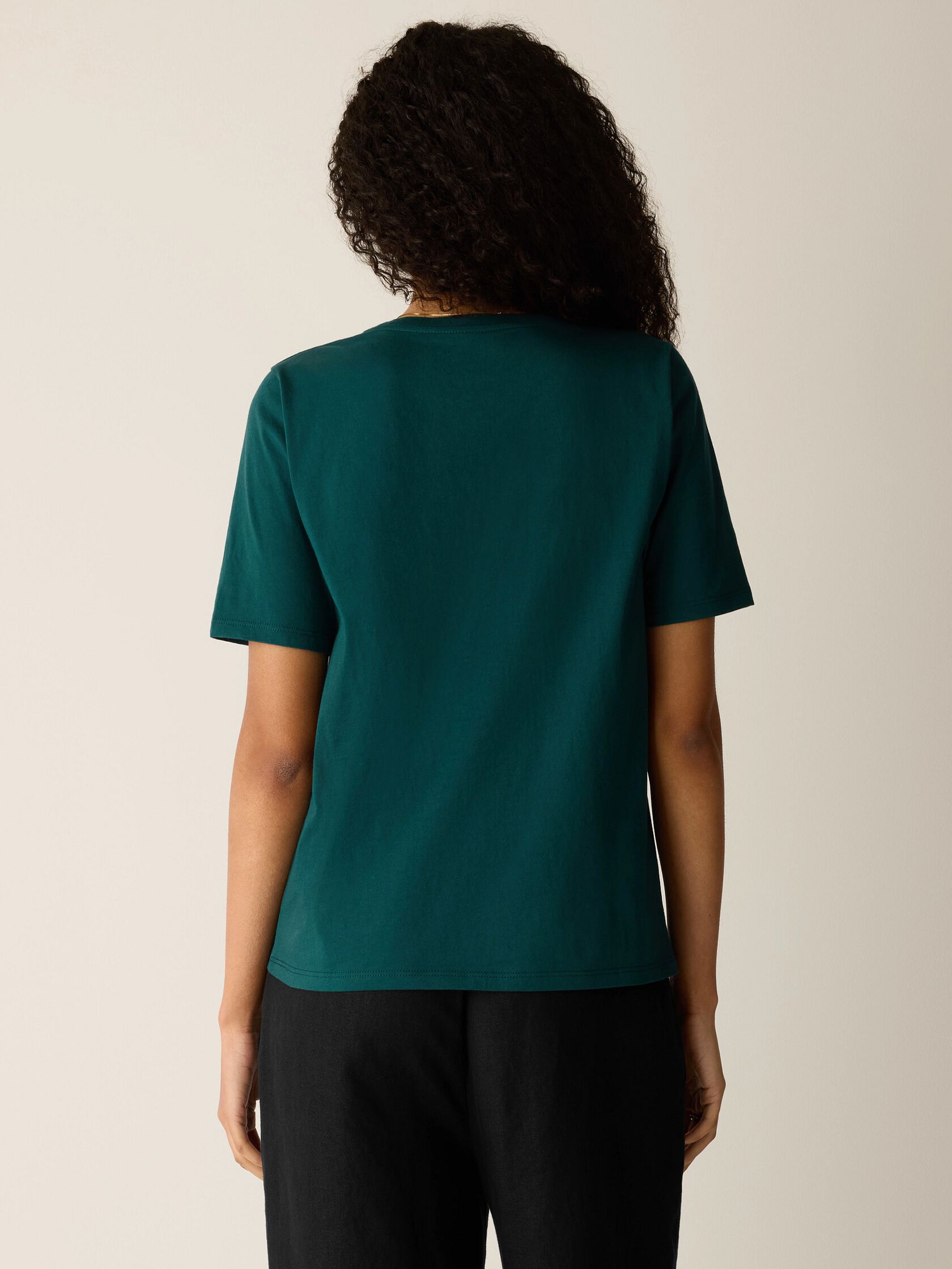 Organic Pima Cotton Jersey Round Neck Tee