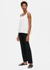 System Silk Georgette Crepe Tank