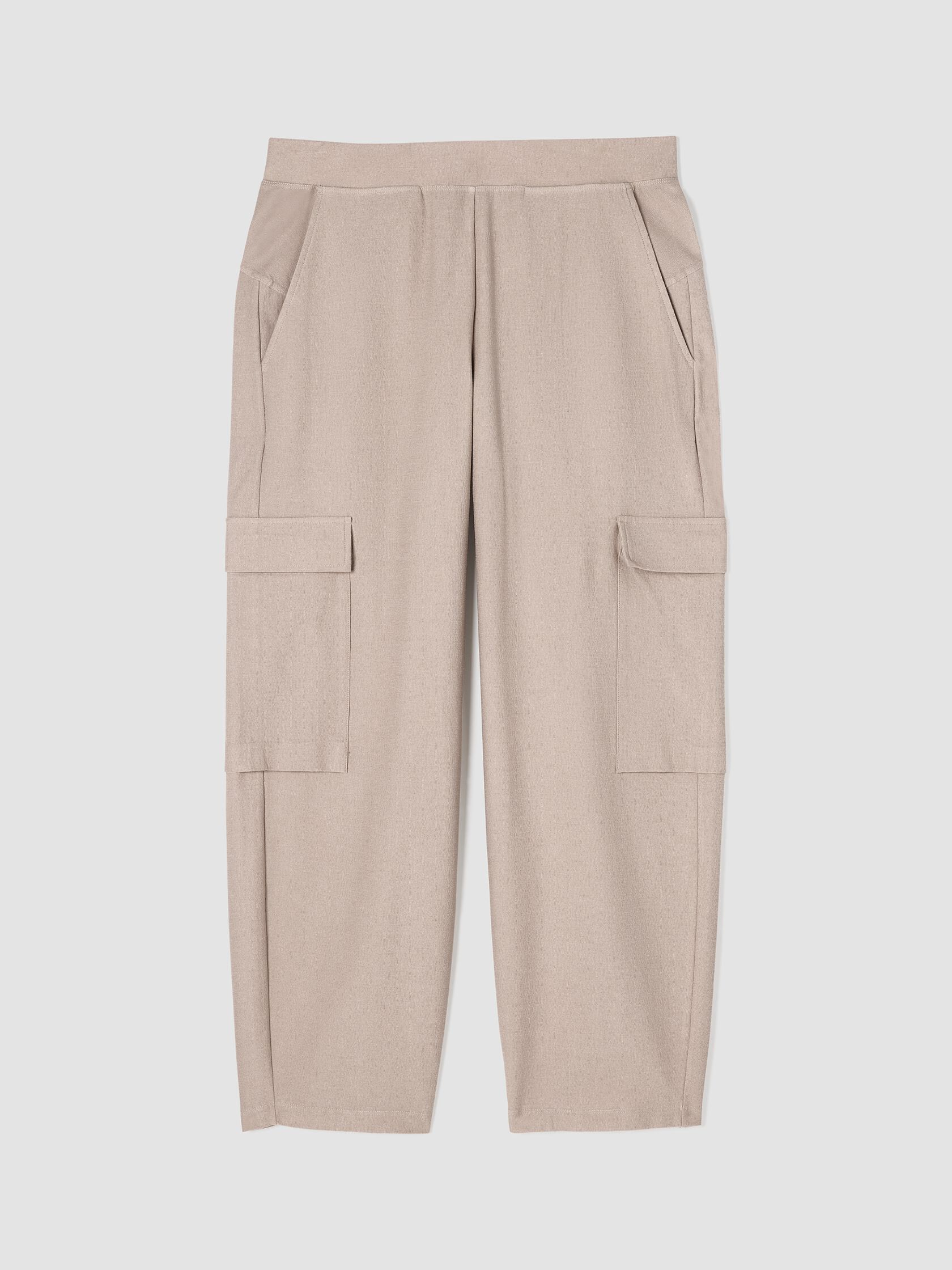 Washable Stretch Crepe Cargo Pant