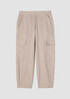 Washable Stretch Crepe Cargo Pant