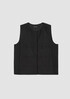 Smooth Silk Round Neck Vest