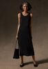 Stretch Jersey Knit Scoop Neck Dress