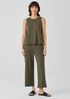Lightweight Organic Cotton Terry Straight Pant