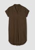 Organic Linen Notch Collar Dress