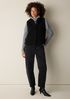 Cozy Recycled Wool Boucle Hooded Vest