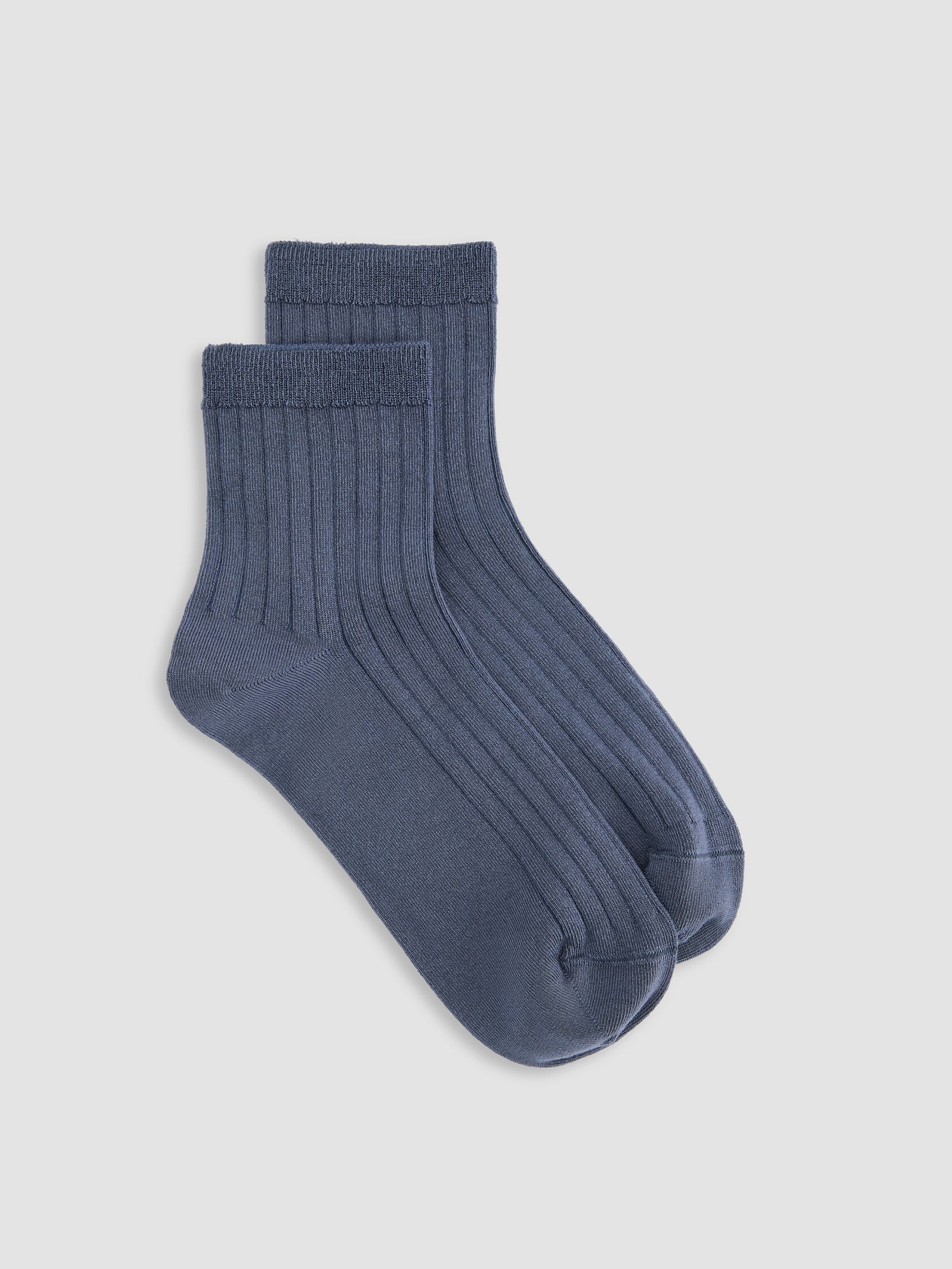 Rib Short Crew Sock
