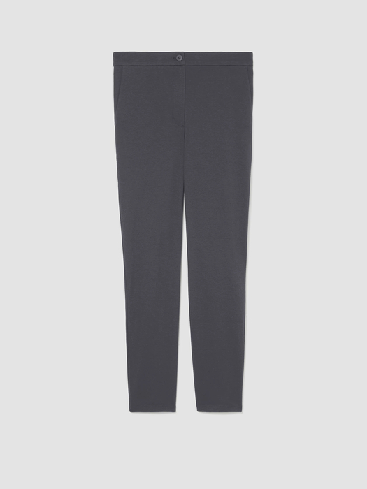 Organic Cotton Ponte Slim Pant