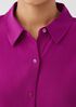 Silk Georgette Crepe Classic Collar Shirt