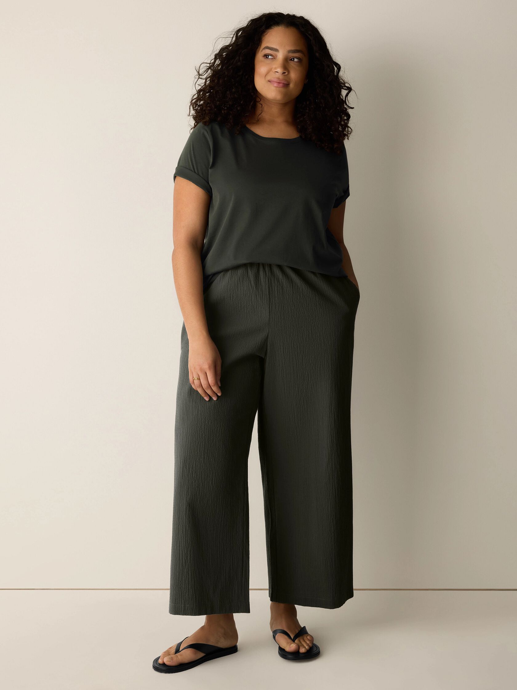 Organic Pima Cotton Jersey Round Neck Tee