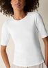 Organic Cotton Stretch Rib Crew Neck Tee