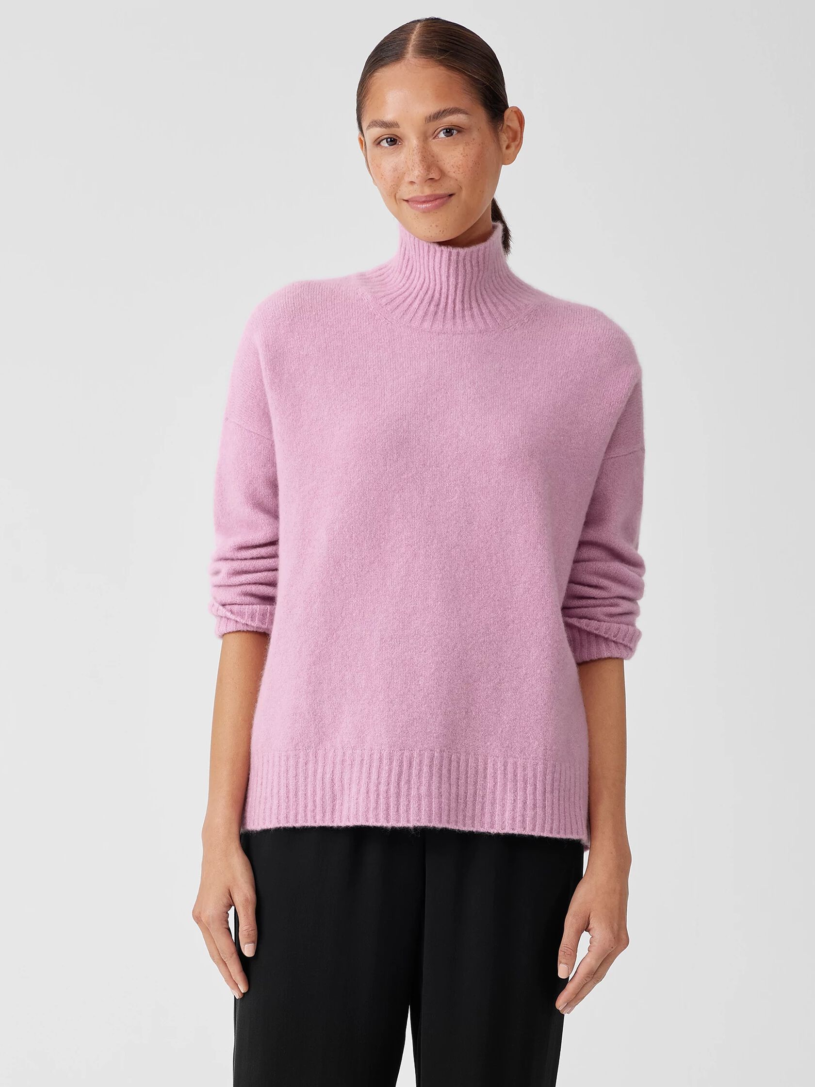 Cashmere Silk Bliss Turtleneck Box-Top