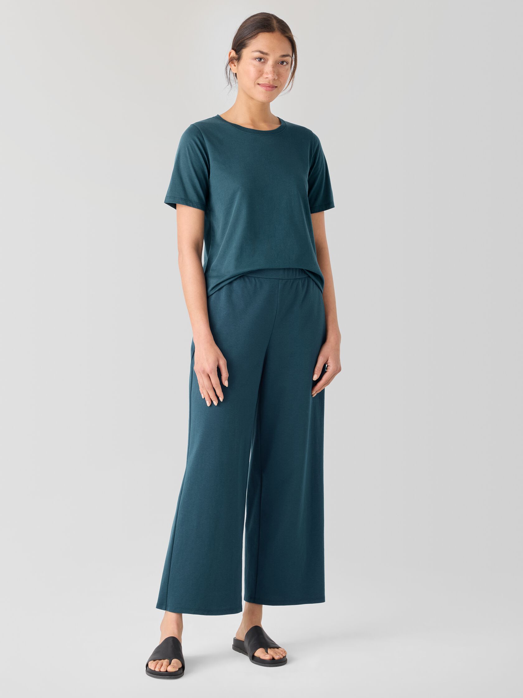 Organic Pima Cotton Jersey Round Neck Tee