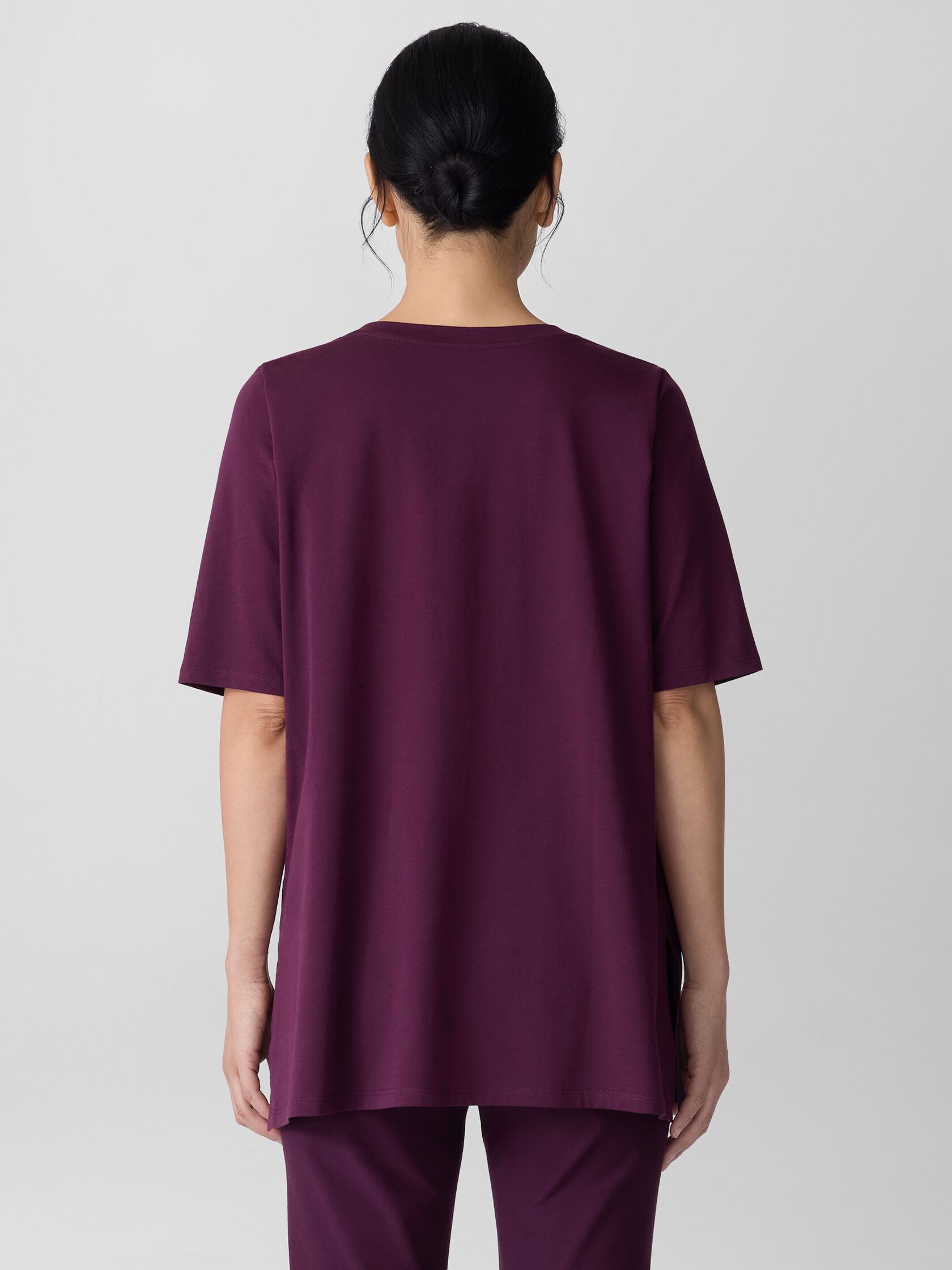 Organic Pima Cotton Jersey Long Tee