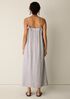 Striped Organic Cotton Gauze Cami Dress