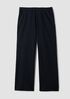 Garment-Dyed Organic Cotton Terry Wide-Leg Pant