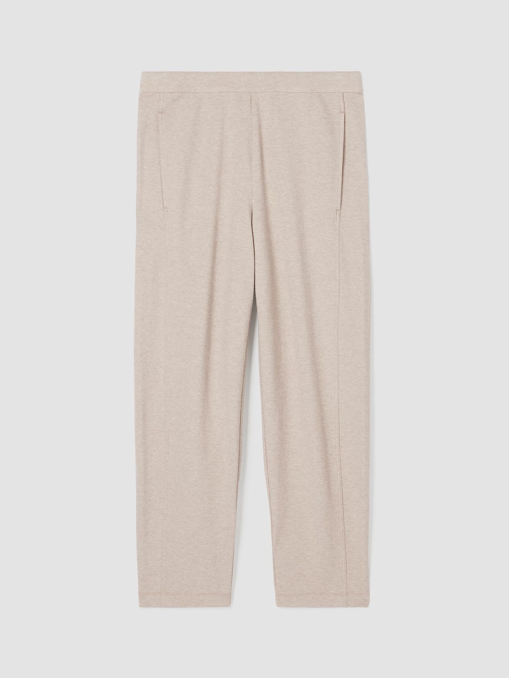 Organic Cotton Melange Crepe Lantern Pant