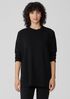 Organic Cotton Slubby Rib Knit Crew Neck Top