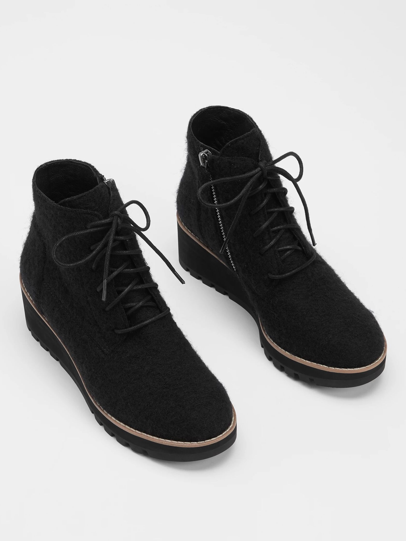 Crew Felted Lace-Up Bootie