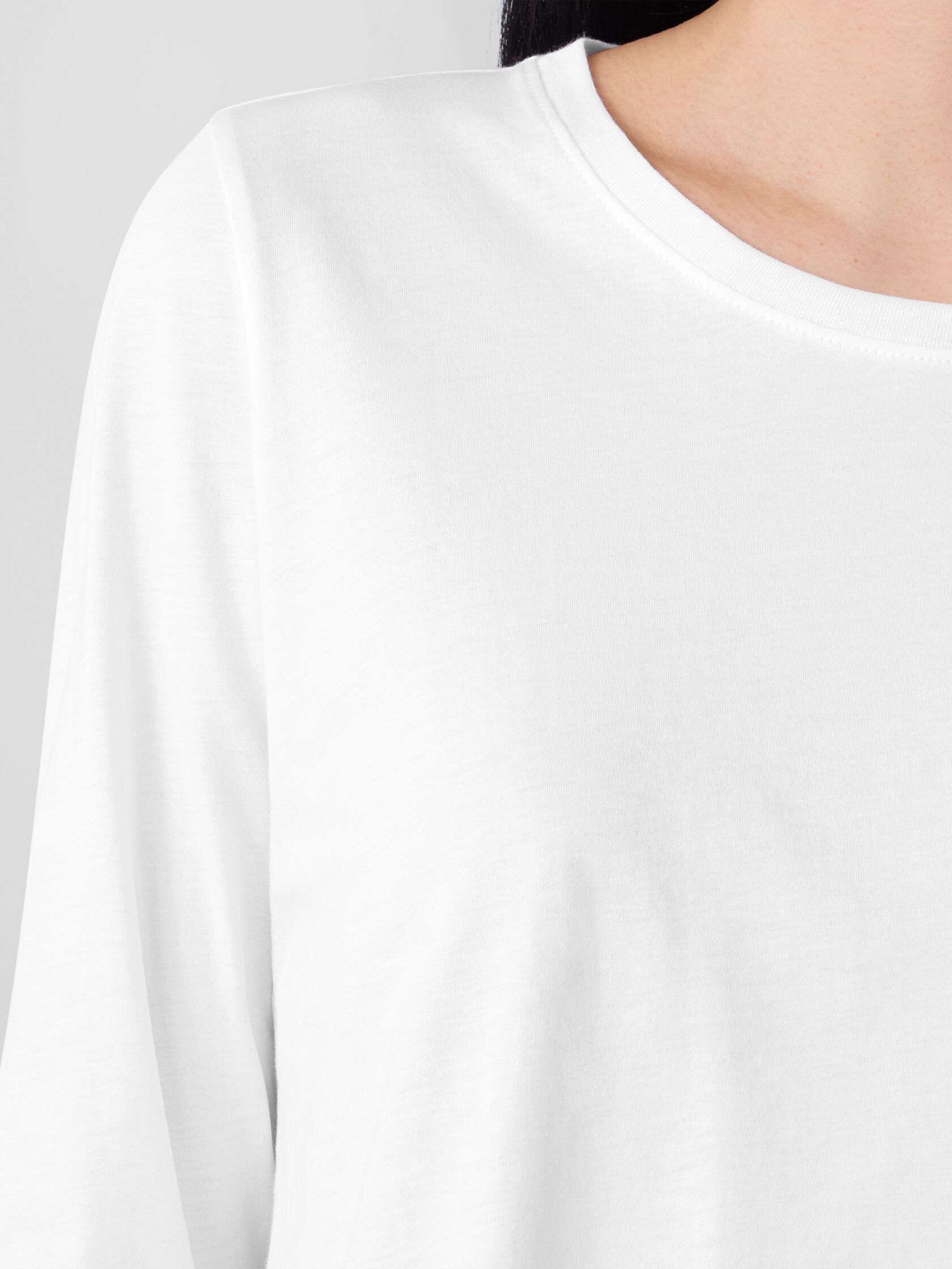 Organic Pima Cotton Jersey Long-Sleeve Tee