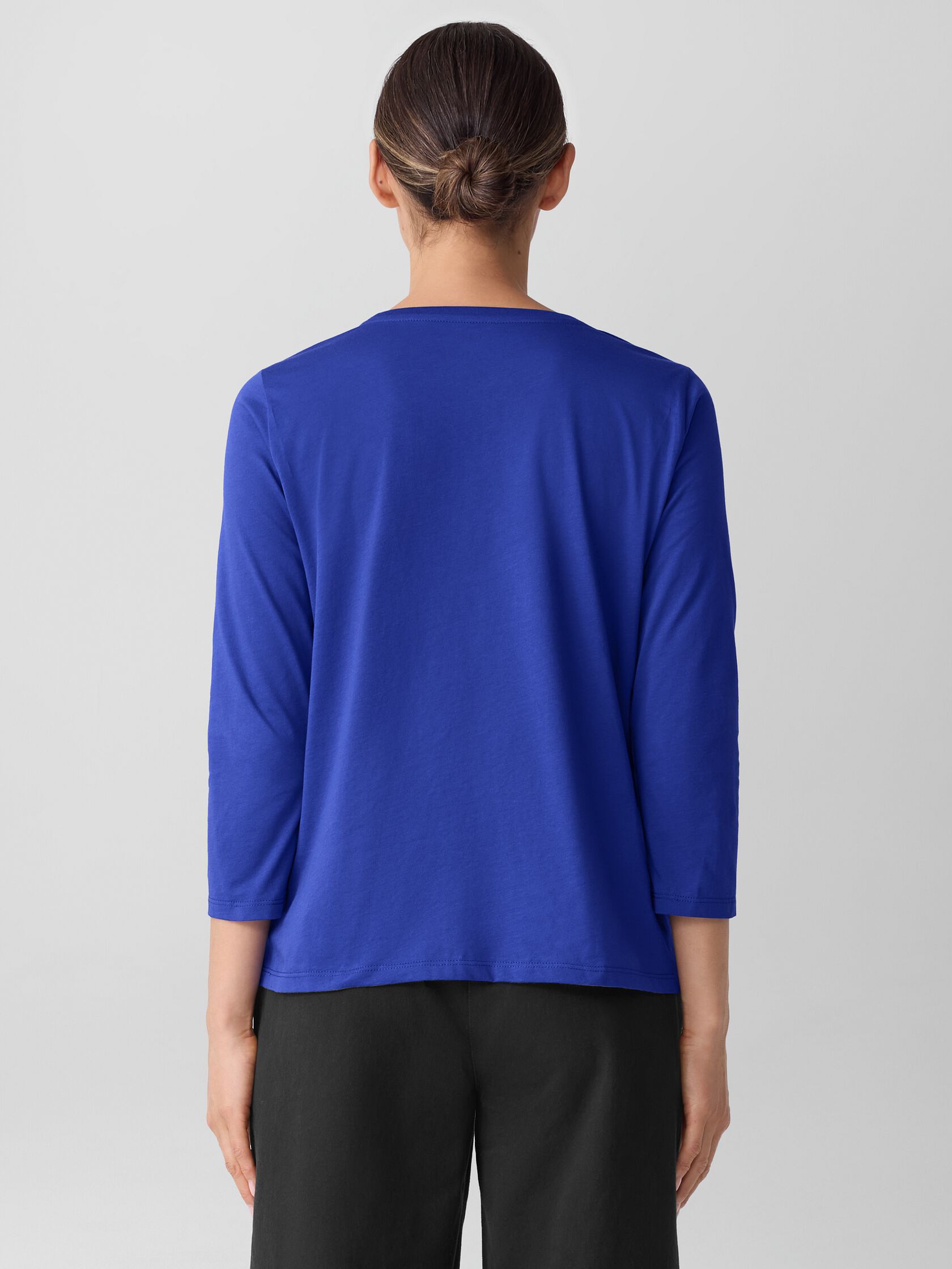 Organic Pima Cotton Jersey Long-Sleeve Tee
