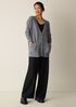 Fine Felted Wool Long Cardigan in Regenerative Wool