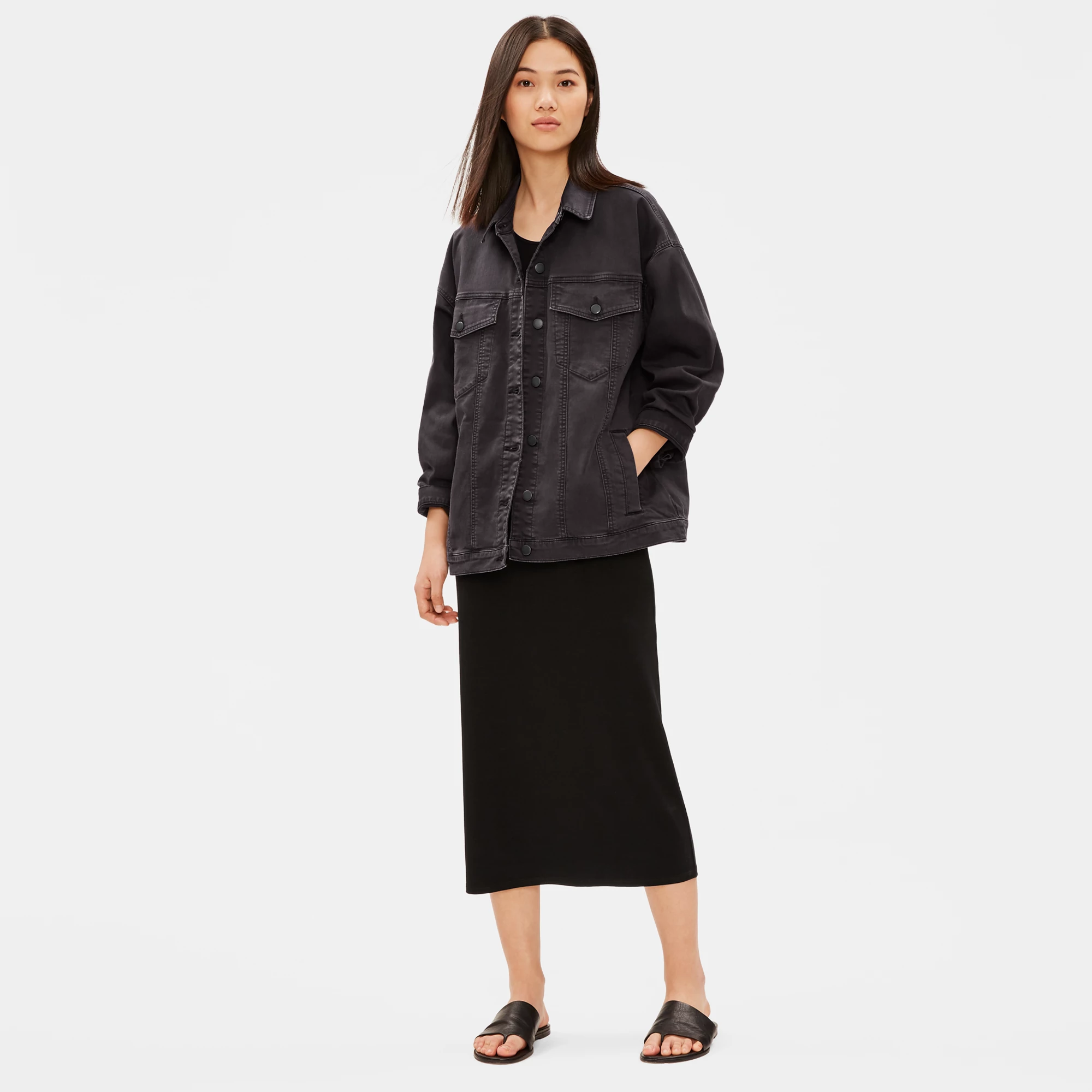 Organic Cotton Oversized Denim Jacket 