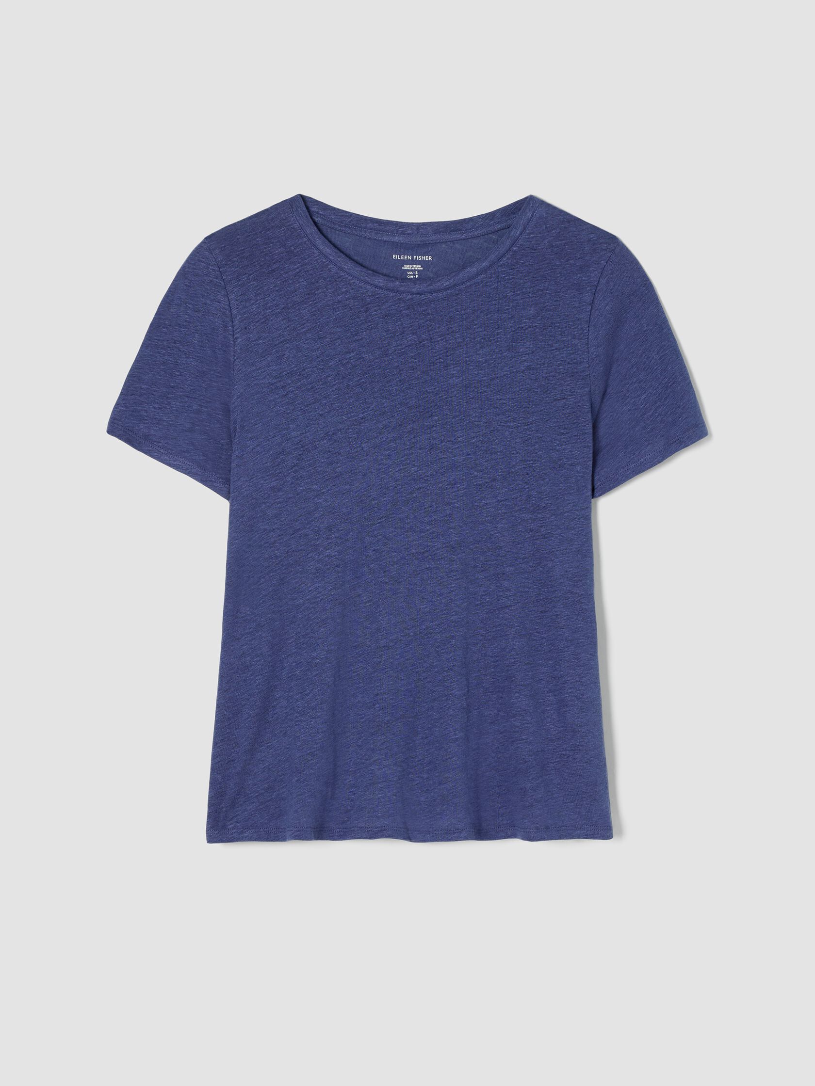 Organic Linen Jersey Crew Neck Tee