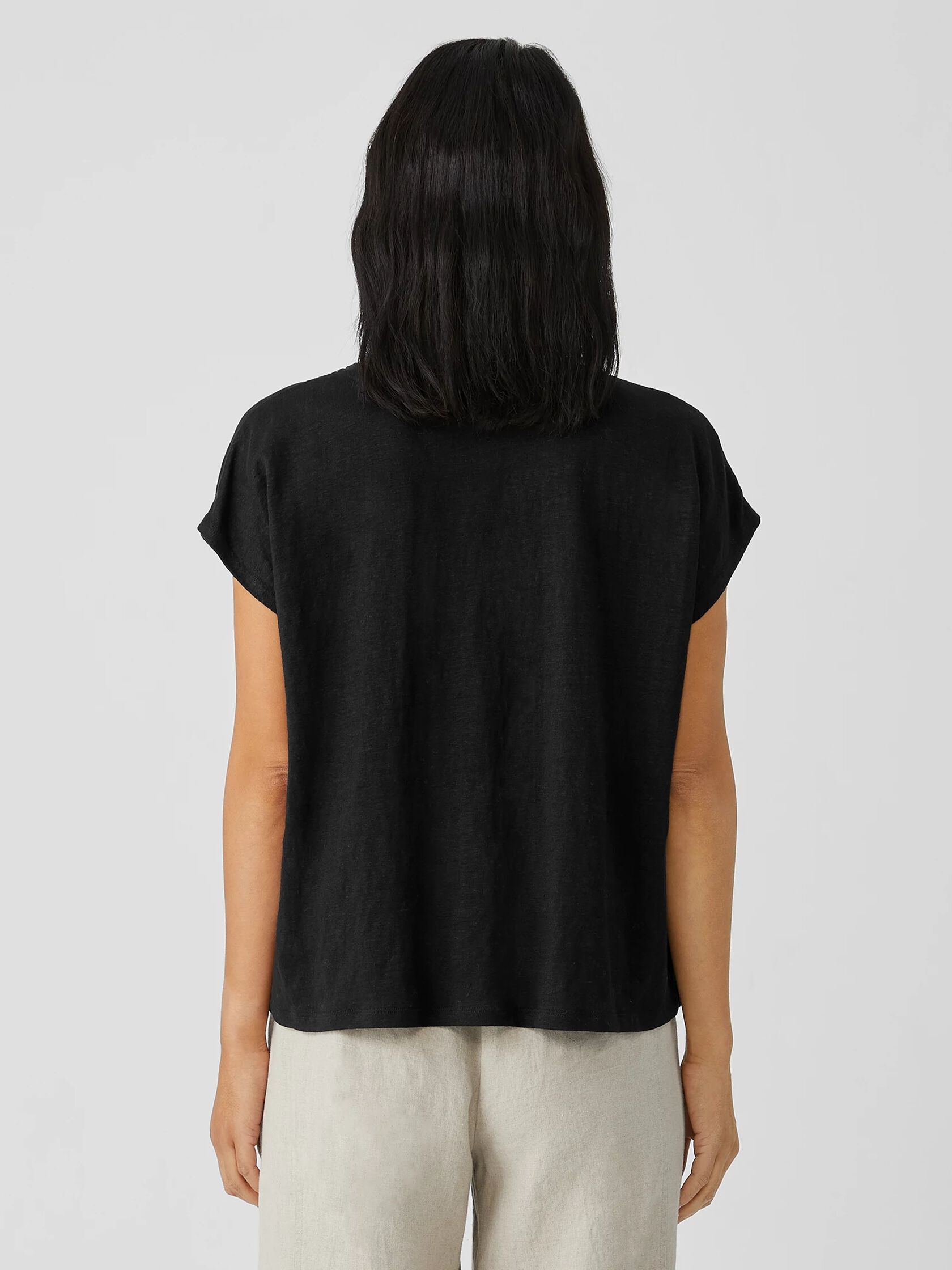 Organic Linen Jersey Square Top