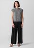 Stretch Jersey Knit Wide-Leg Pant