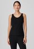 Pima Cotton Stretch Jersey Scoop Neck Tank