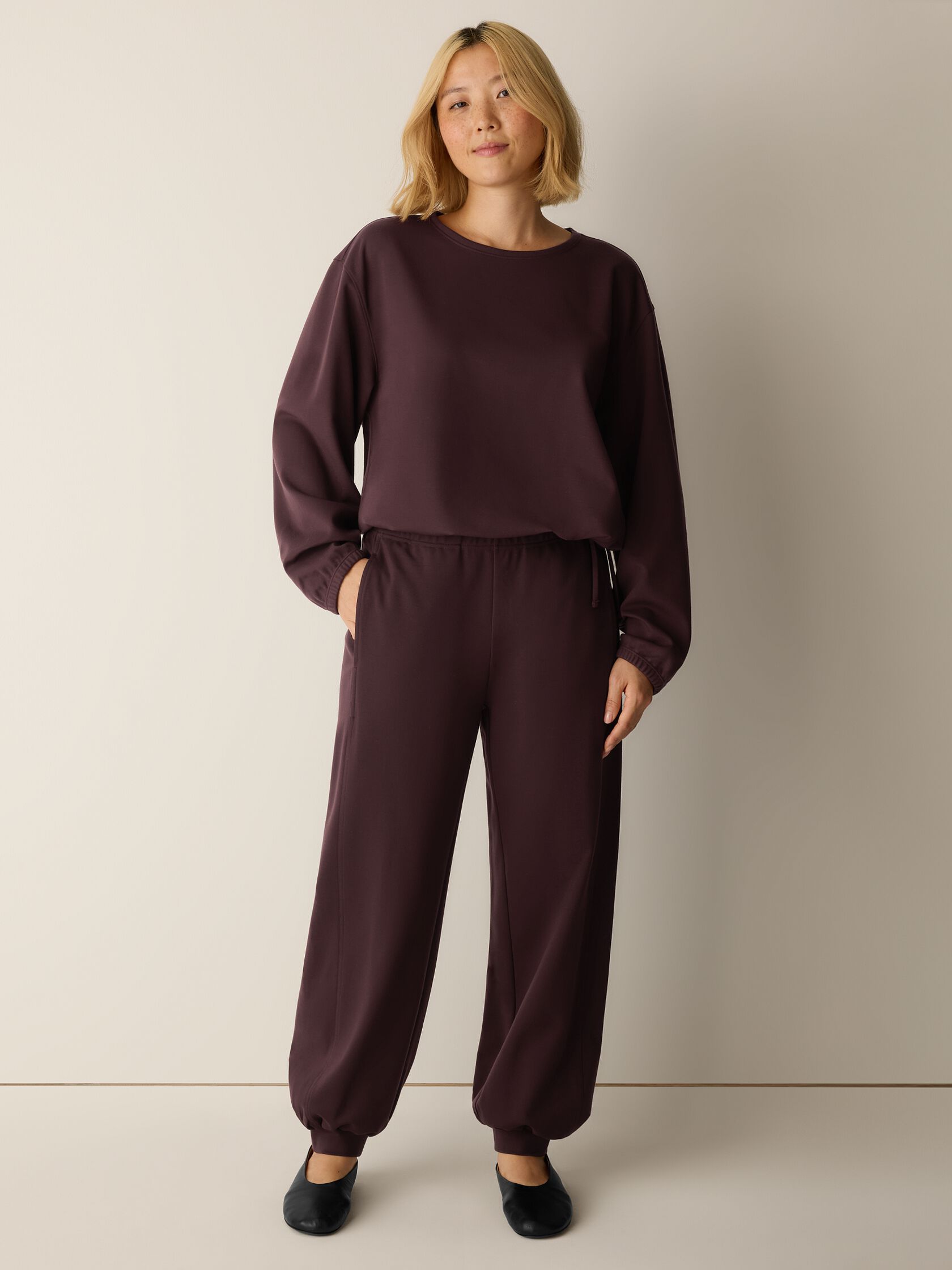 Lightweight Ponte Round Neck Top
