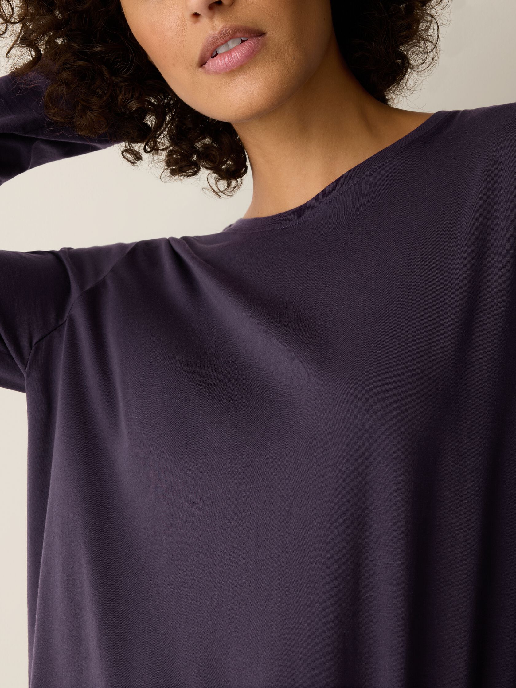 Organic Pima Cotton Jersey Long-Sleeve Tee