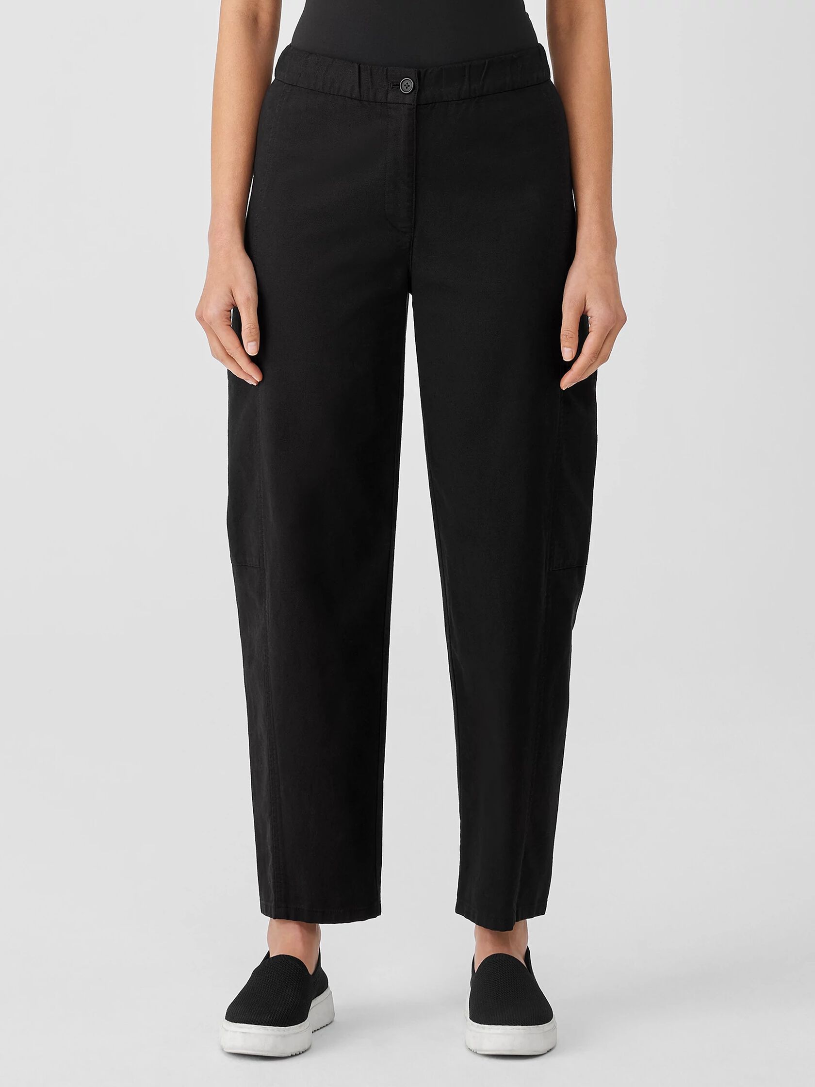 Cotton Hemp Stretch Lantern Pant