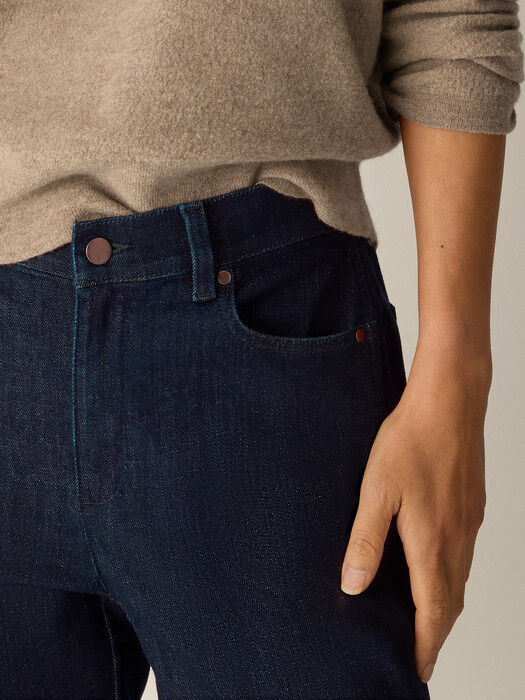 Cotton Stretch Denim Lantern Jean