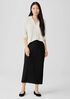 Washable Stretch Crepe Pencil Skirt