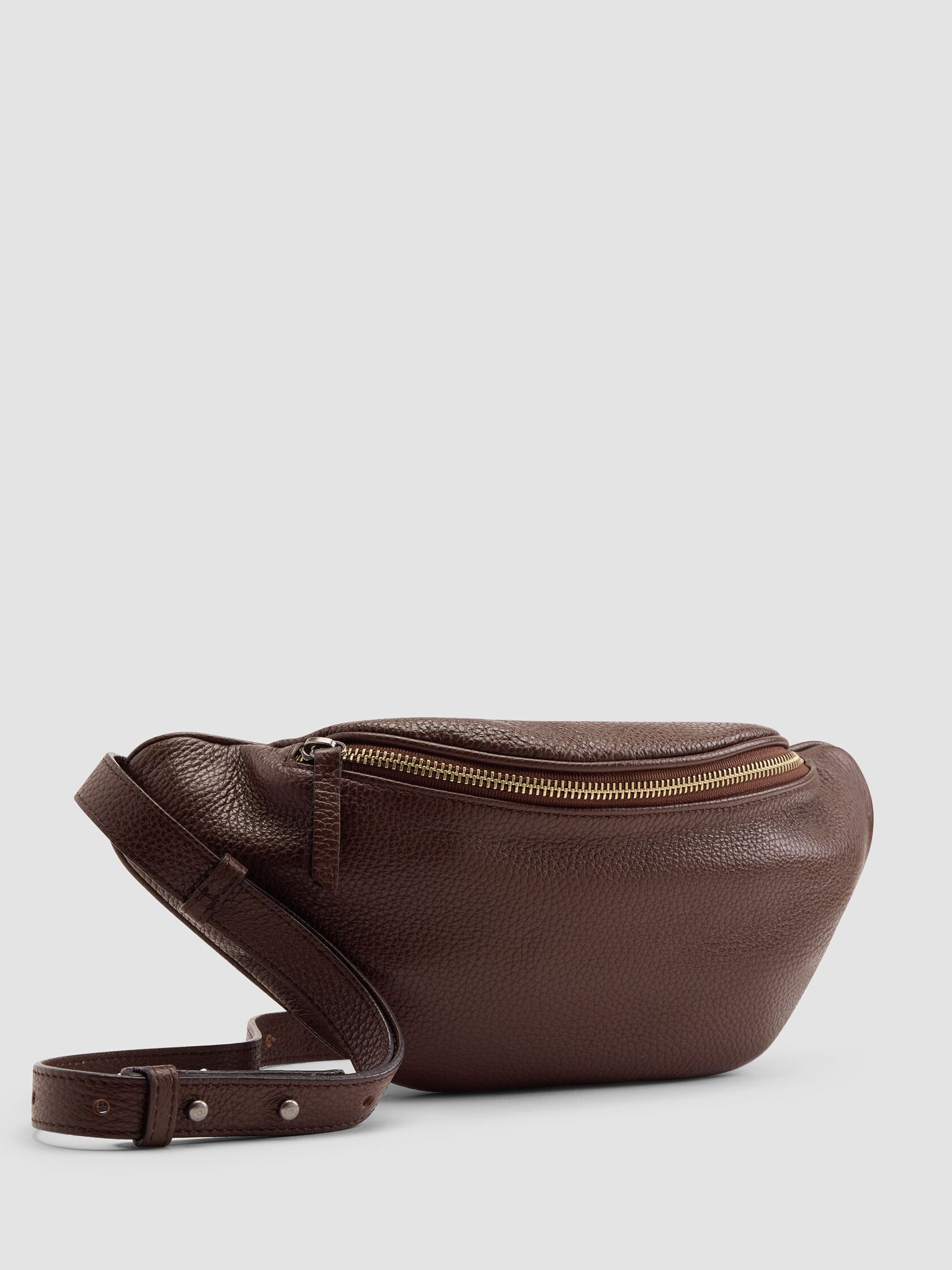 Italian Pebbled Leather Belt Bag