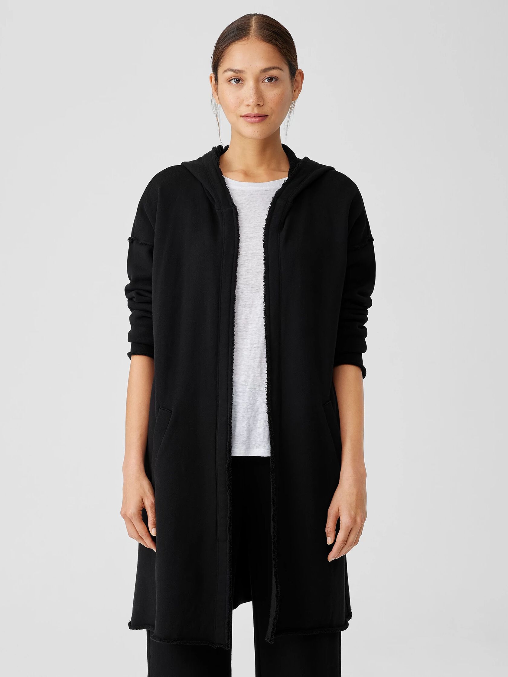 Organic Cotton French Terry Long Jacket
