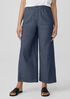 Airy Organic Cotton Twill Wide-Leg Pant