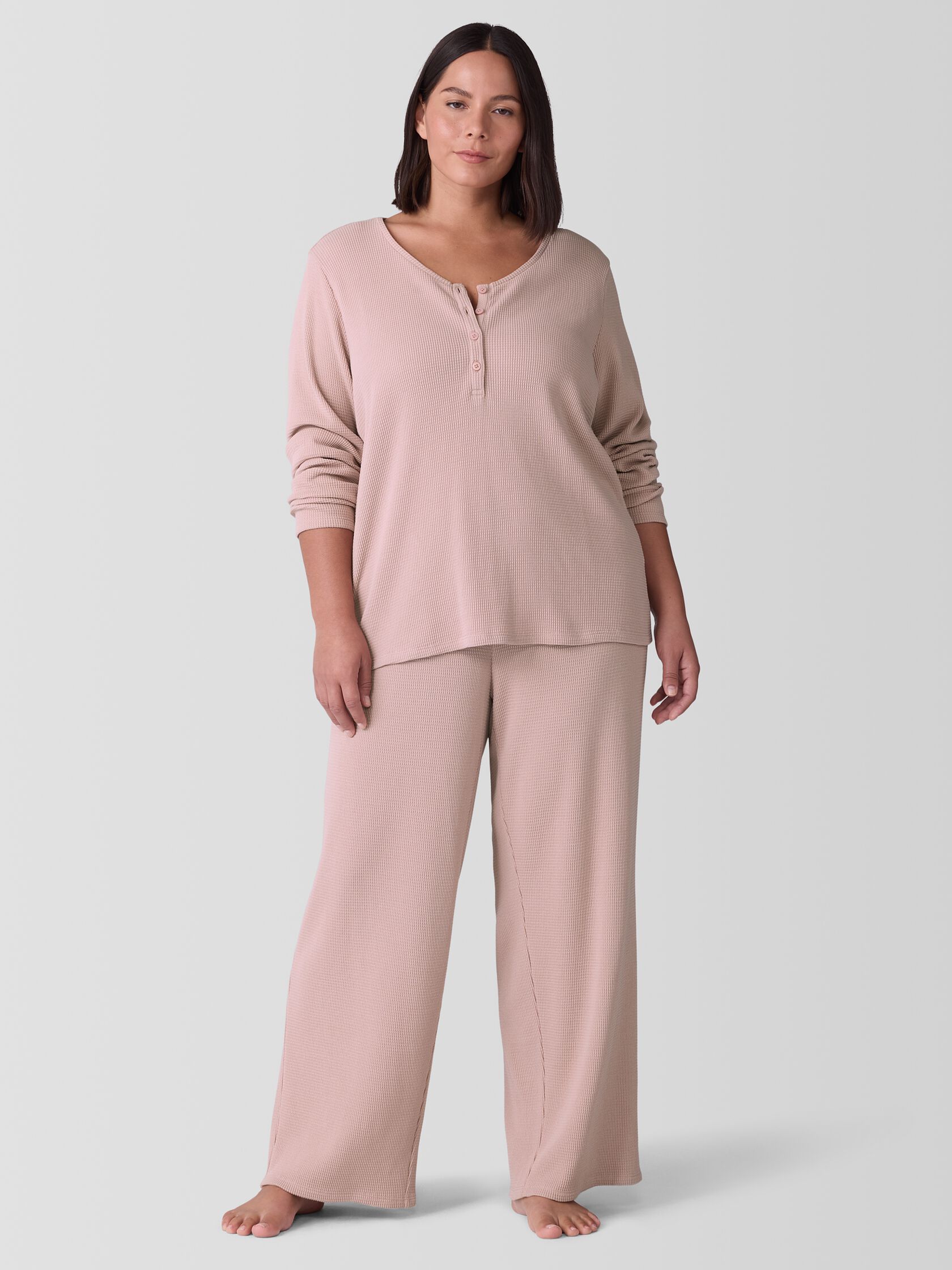 Cozy Organic Cotton Waffle Sleep Pant