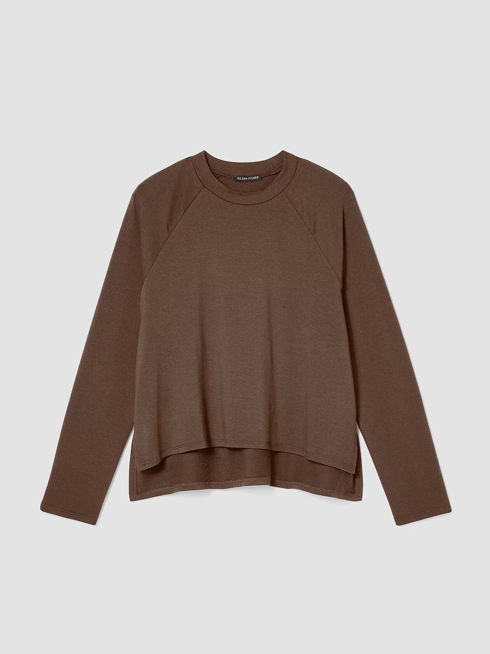 Cozy Brushed Terry Raglan-Sleeve Top