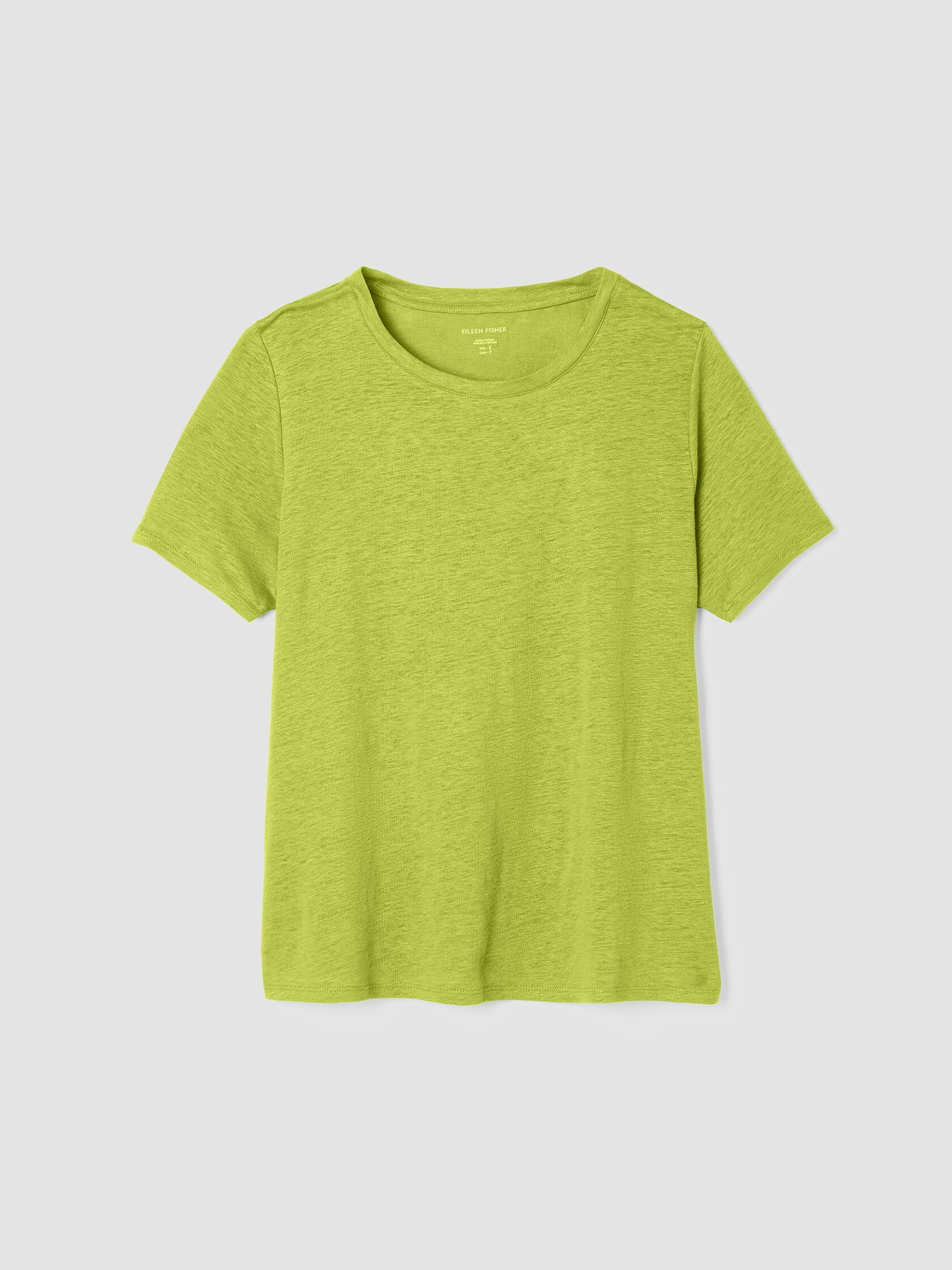 Organic Linen Jersey Crew Neck Tee
