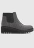 Chelsea Wedge Bootie in Fleece