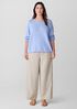 Peruvian Cotton Blend Jewel Neck Top